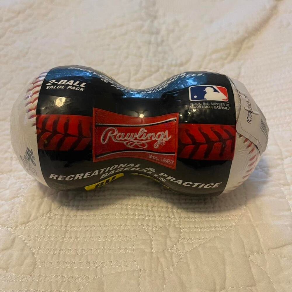 Rawlings Classic White Baseballs 2-Pack for Game and Practice